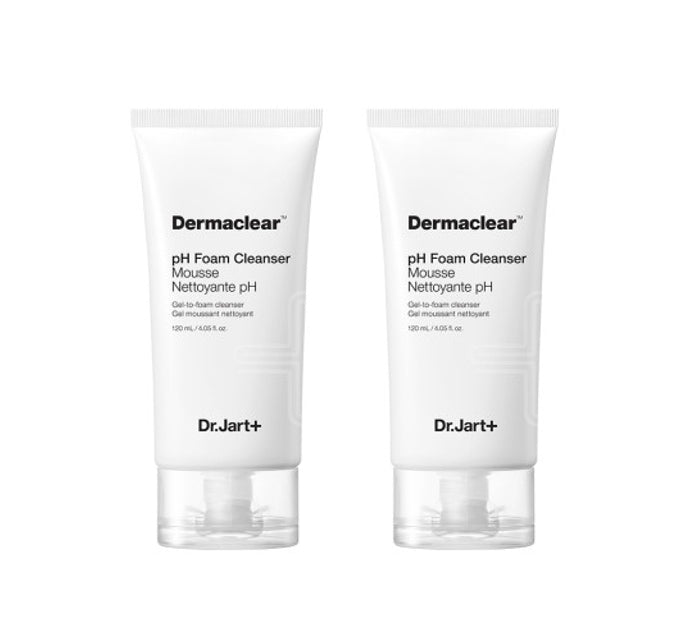 2 x Dr.Jart+ Dermaclear pH Foam Cleanser 120ml from Korea