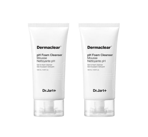 2 x Dr.Jart+ Dermaclear pH Foam Cleanser 120ml from Korea, 2 x Dr.Jart+ Dermaclear pH Foam Cleanser 120ml from Korea_1, 2 x Dr.Jart+ Dermaclear pH Foam Cleanser 120ml from Korea_2