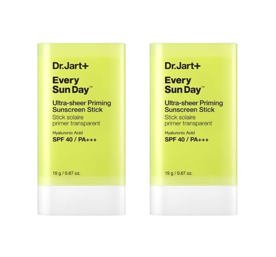 2 x Dr.Jart+ Every Sun Day Ultra-sheer Priming Sunscreen Stick 19g SPF40 PA+++ from Korea