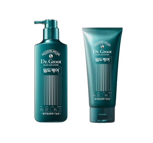 Dr. Groot Density Intensive Solution Hair Loss Control Shampoo 400m + Treatment 300ml Basil & Neroli from Korea by Dr.Groot