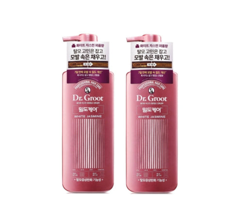 2 X Dr. Groot Density Intensive Solution Hair Loss Control Shampoo 400m White Jasmine from Korea