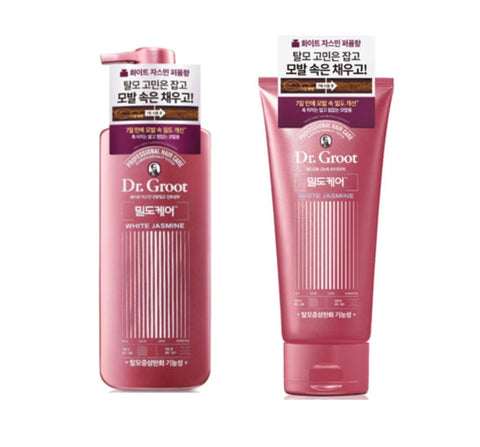 Dr. Groot Density Intensive Solution Hair Loss Control Shampoo 400m + Treatment 300ml White Jasmine from Korea