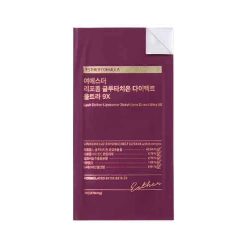 ESTHER FORMULA Liposome Glutathione Direct Ultra 9X, 370mg x 30 sheets from Korea by ESTHER FORMULA