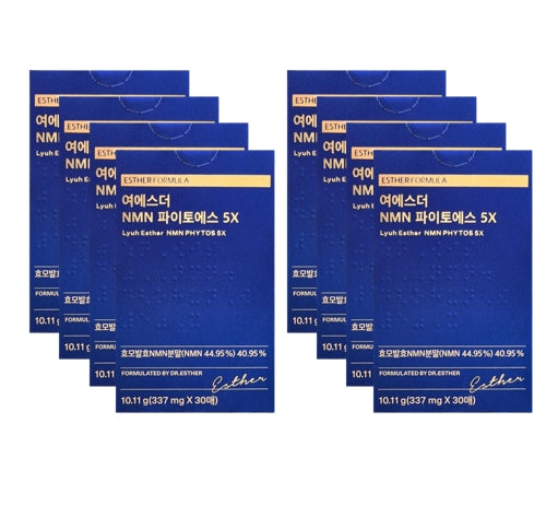 8 x ESTHER FORMULA NMN Phytos 5X, 30 Sheets from Korea