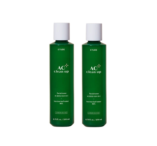 2 X ETUDE AC Clean Up Facial Toner 200ml from Korea by ETUDE