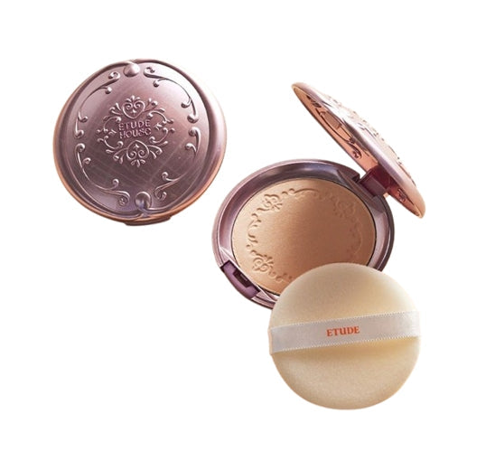 2 X ETUDE Secret Beam Powder Pact SPF36/PA+++, N02 Light Pear Beige from Korea