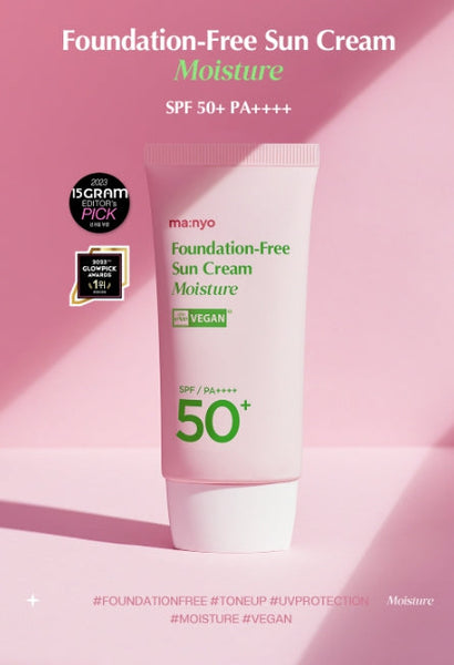 ma:nyo Foundation-Free Sun Cream Moisture 50ml from Korea