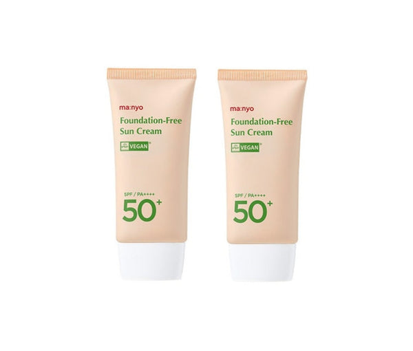 2 X ma:nyo Foundation-Free Sun Cream 50ml from Korea