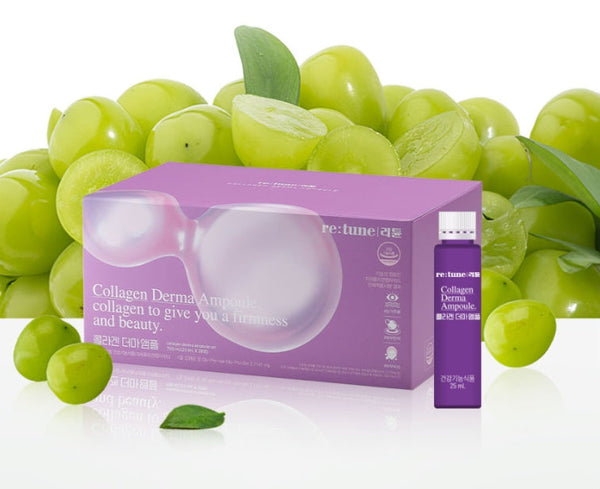 LG H&H Vital Garden re:tune Collagen Derma Ampoule (25ml x 28 bottles) from Korea