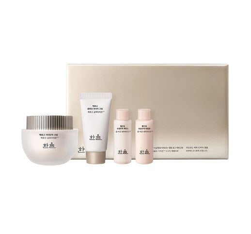 HANYUL Baekhwago Rebloom Radiance Brightening & Firming Cream Set (4 items) from Korea