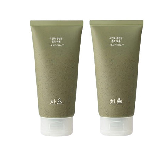 2 X HANYUL Pure Artemisia Deep Clarifying Mask to Foam Cleanser 120ml from Korea