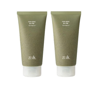 2 X HANYUL Pure Artemisia Deep Clarifying Mask to Foam Cleanser 120ml from Korea