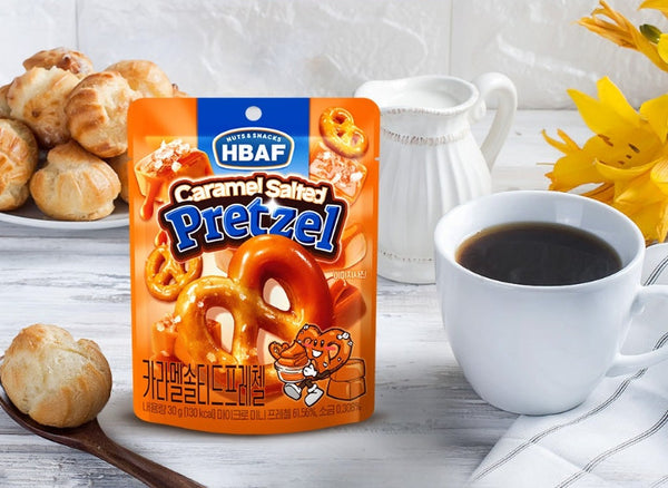 10 x HBAF Caramel Salted Pretzel 30g from Korea