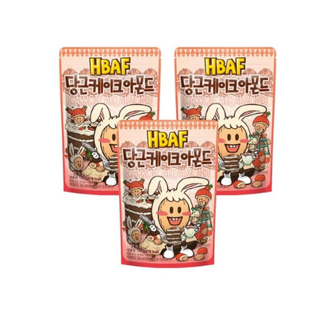 3 X HBAF Carrot Cake Almond 120g from Korea by HBAF