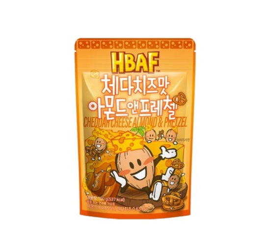 6 x HBAF Cheddar Cheese Almond & Pretzel 100g from Korea