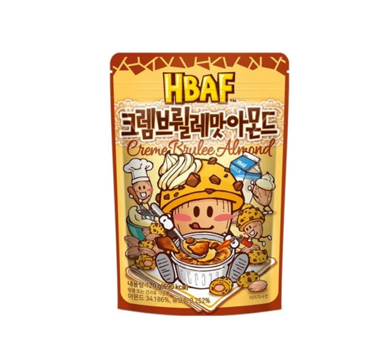 2 x HBAF Creme Brulee Almond 120g from Korea