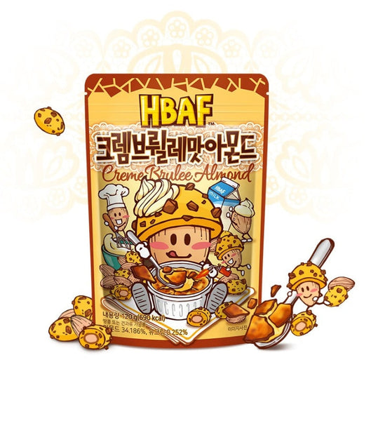 2 x HBAF Creme Brulee Almond 120g from Korea