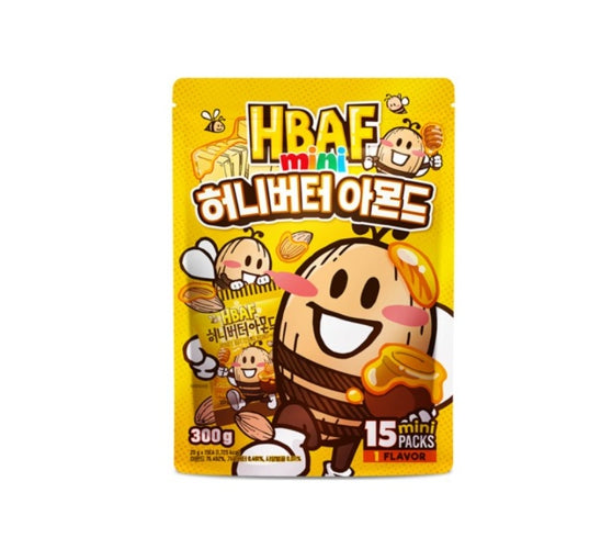 HBAF Honey Butter Almond Mini Packs 20g x 15 Packs from Korea