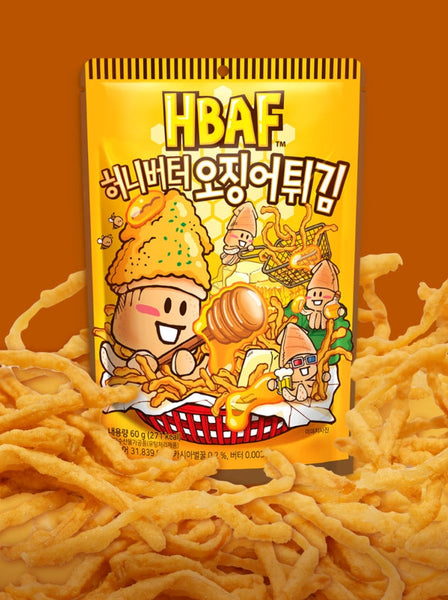 2 x HBAF Honey Butter Fried Squid 60g  from Korea