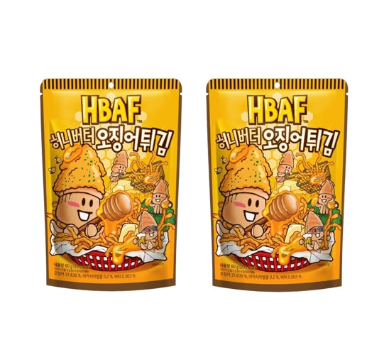 2 x HBAF Honey Butter Fried Squid 60g  from Korea