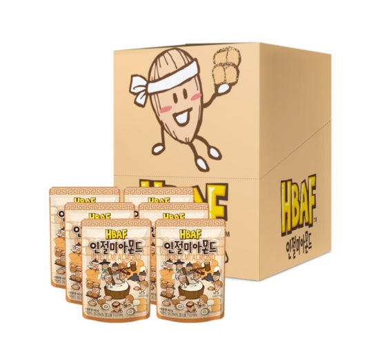 6 x HBAF Injeolmi Almond 40g from Korea
