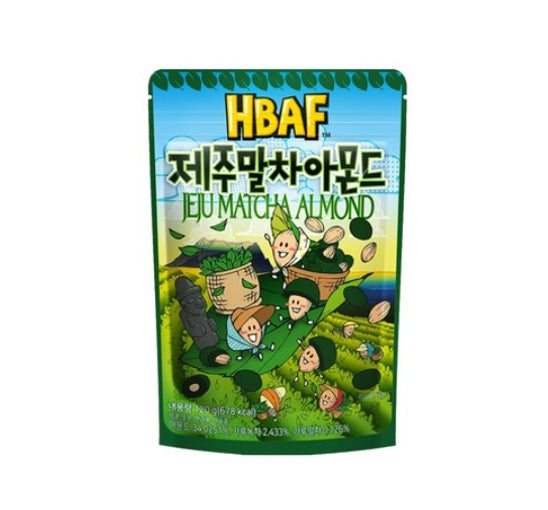 3 X HBAF Jeju Matcha Almond 190g from Korea by HBAF