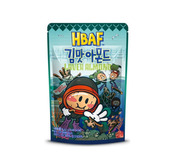 3 X HBAF Laver Almond 120g from Korea by HBAF