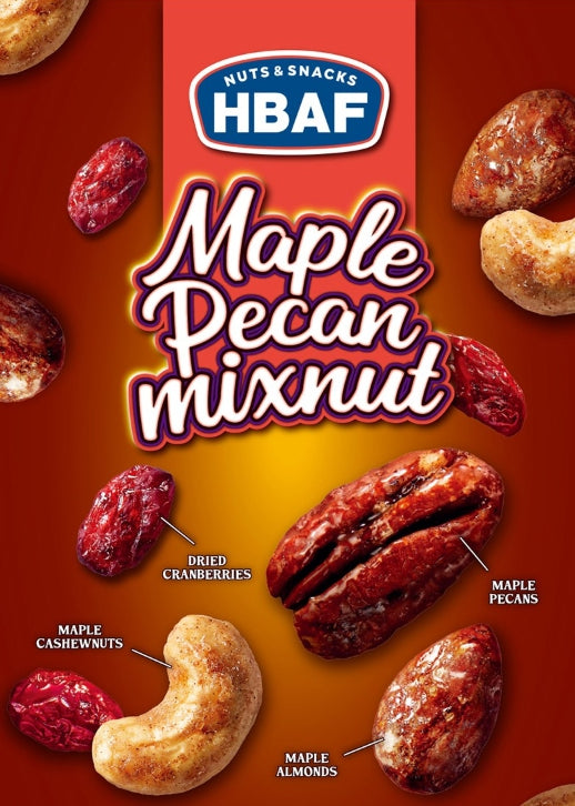 2 X HBAF Maple Pecan Mixnut 190g from Korea by HBAF