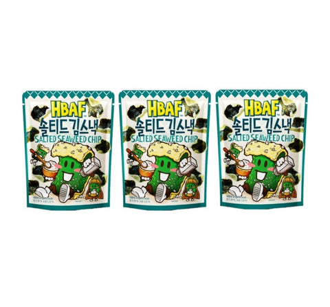 3 X HBAF Salted Seaweed Chip 40g from Korea by HBAF