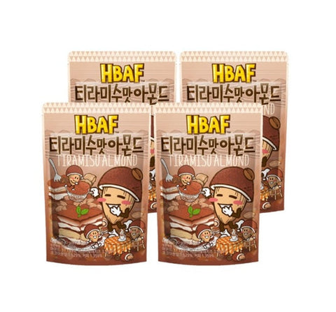 4 X HBAF Tiramisu Almond 120g from Korea by HBAF