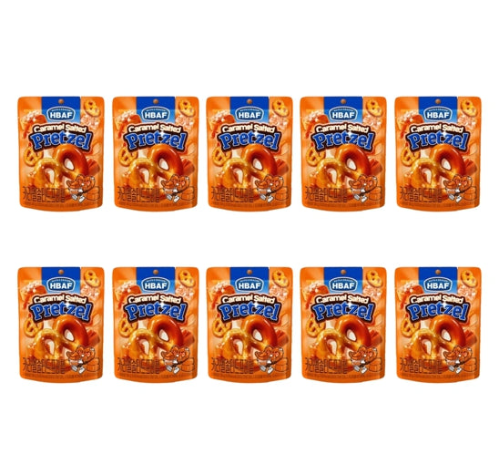 10 x HBAF Caramel Salted Pretzel 30g from Korea