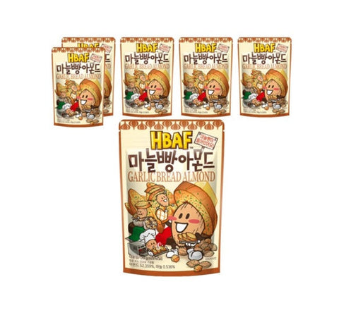 6 X HBAF Garlic Bread Almond 120g from Korea by HBAF