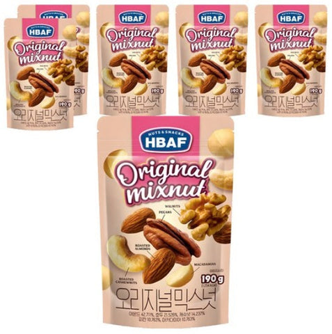 6 X HBAF Original Mixnut 190g from Korea by HBAF