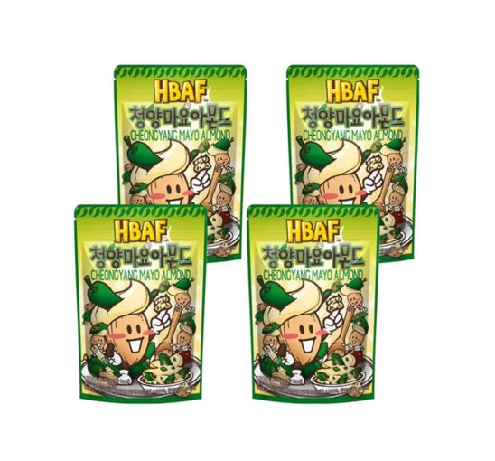 4 X HBAF Cheong-Yang Mayo Almond 120g from Korea by HBAF