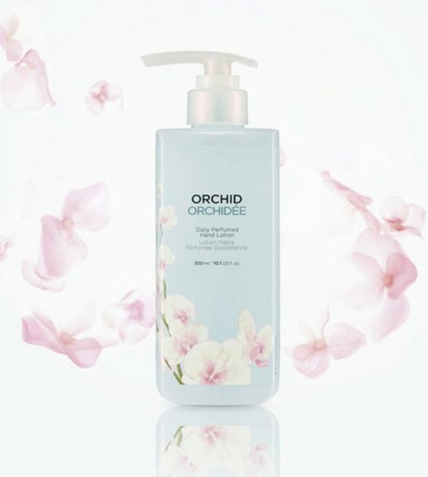 2 x THE FACE SHOP Daily Perfume Hand Lotion Orchid 300ml – Floral Moisturising Hand Care from Korea