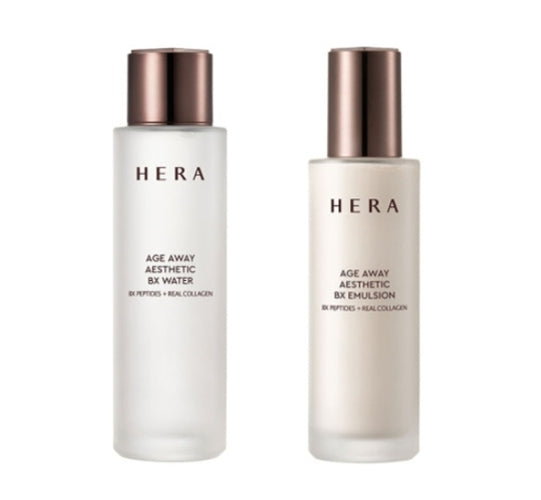 HERA Age Away Aesthetic BX Water + Emulsion Set (2 Items) from Korea + Sample(3 Item)