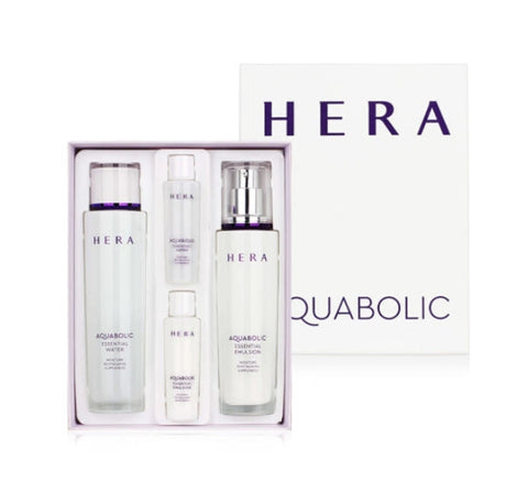 HERA Aquabolic Essential Special Set featuring hydrating toner and emulsion for glowing, balanced skin