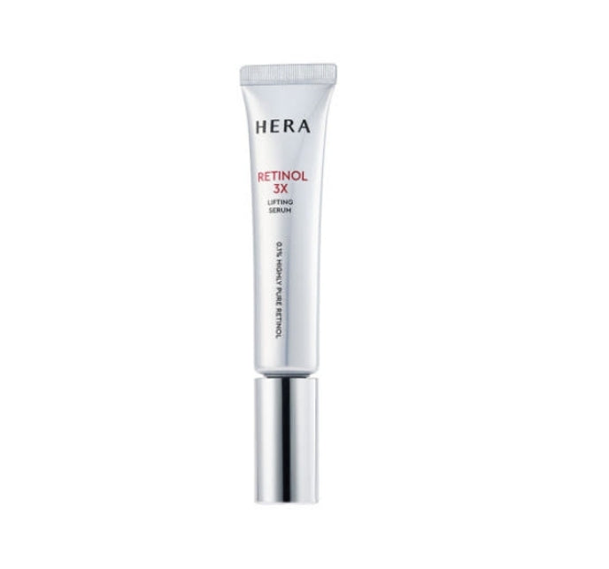 HERA Retinol 3X Lifting Serum with triple retinol formula for firming, smoothing, and anti-aging skincare