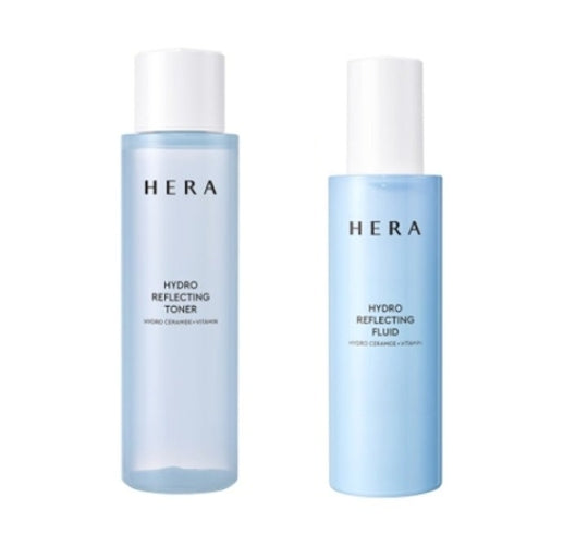 HERA Hydro Reflecting Toner + Fluid Set (2 Items) from Korea + Samples(2 Items)