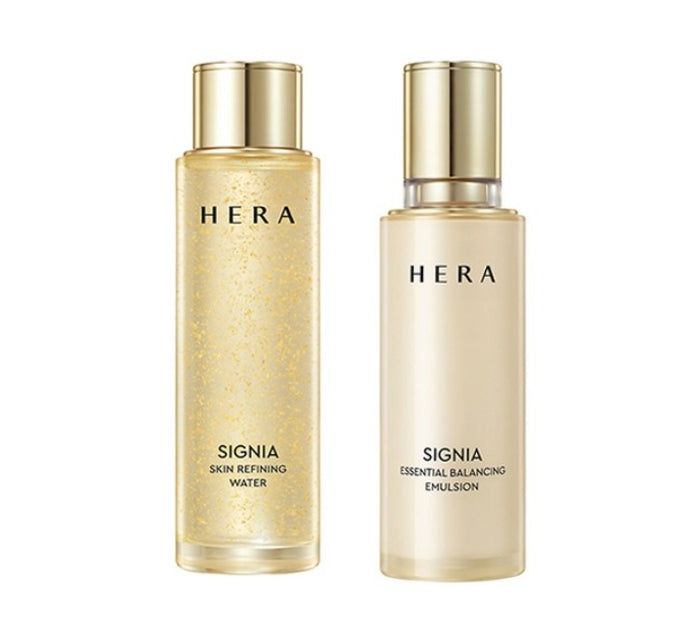HERA Signia Skin Refining Water and Emulsion Set with hydrating and firming formula for smooth, radiant skin