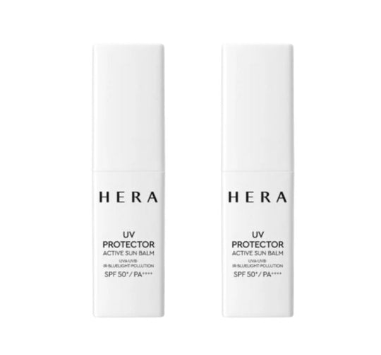 2 x HERA UV Protector Active Sun Balm SPF 50+ / PA++++ 10g from Korea