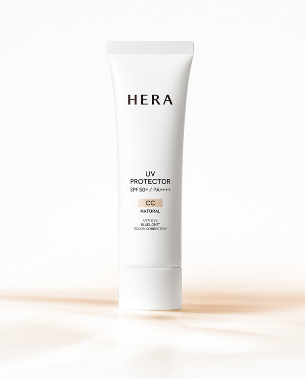 3 x HERA UV Protector CC Natural 50ml SPF50+ PA++++ + Sample (2 Item) from Korea