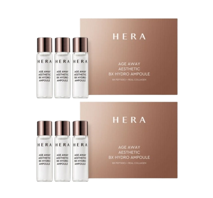 2 x HERA Age Away Aesthetic BX Hydro Ampoule 5ml x 12ea from Korea + Sample(3 Item)