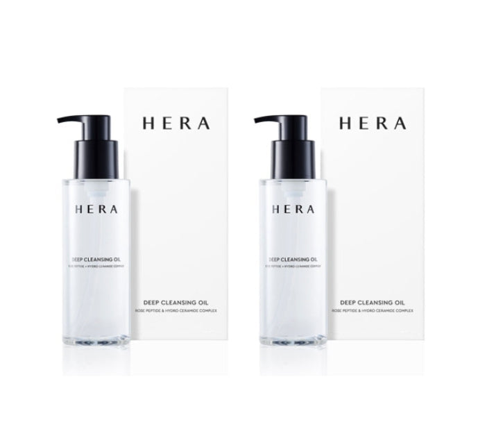 HERA Deep Cleansing Oil with nourishing texture for gentle makeup removal and clean, hydrated skin