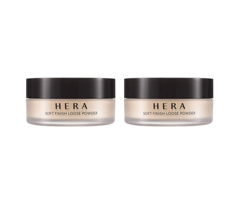 HERA Soft Finish Loose Powder with lightweight, silky texture for shine control and a smooth, soft-focus complexion