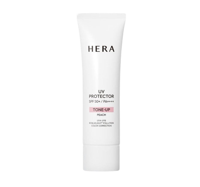HERA UV Protector Tone-up Peach 50ml, SPF50+ PA++++ + Sample (2 Item) from Korea