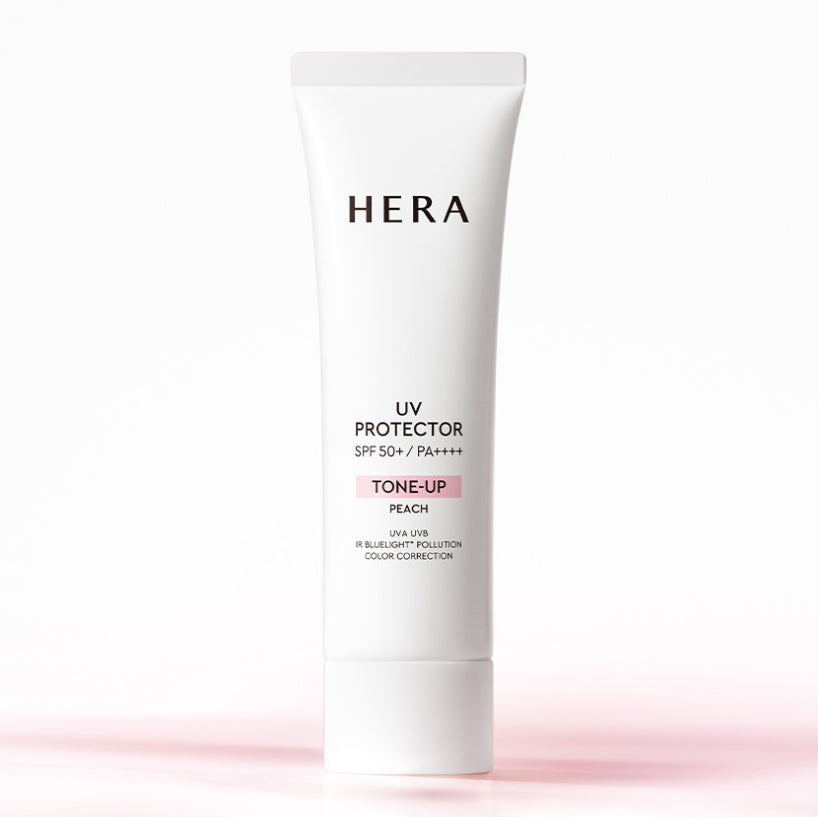 HERA UV Protector Tone-up Peach 50ml, SPF50+ PA++++ + Sample (2 Item) from Korea