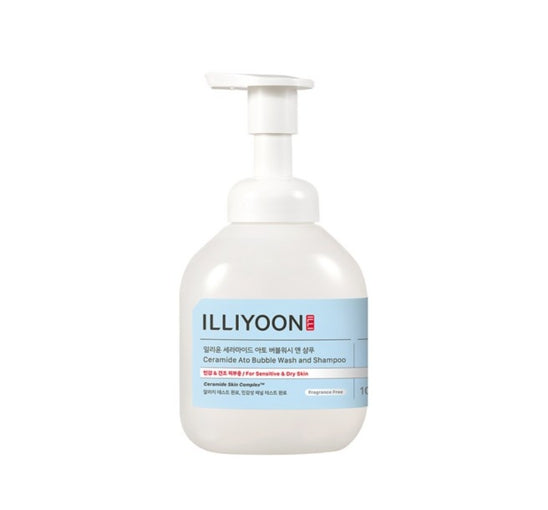 ILLIYOON Ceramide Ato Bubble Wash and Shampoo 400ml from Korea