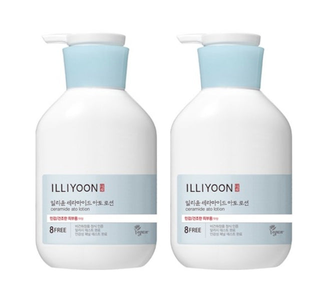 2 x ILLIYOON Ceramide Ato Lotion 528ml from Korea