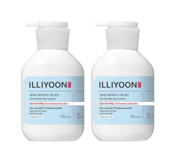 2 x ILLIYOON Ceramide Ato Lotion 350ml from Korea